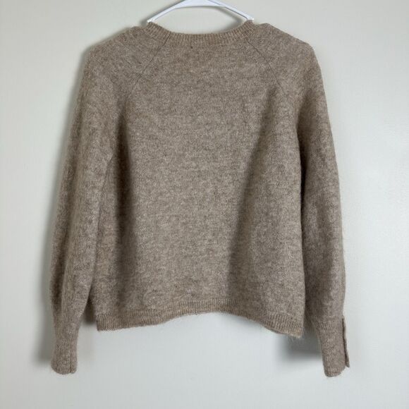 La Maille Sezane Paris Louise Sweater Womens Small Mohair Wool Buttons - Picture 2 of 7